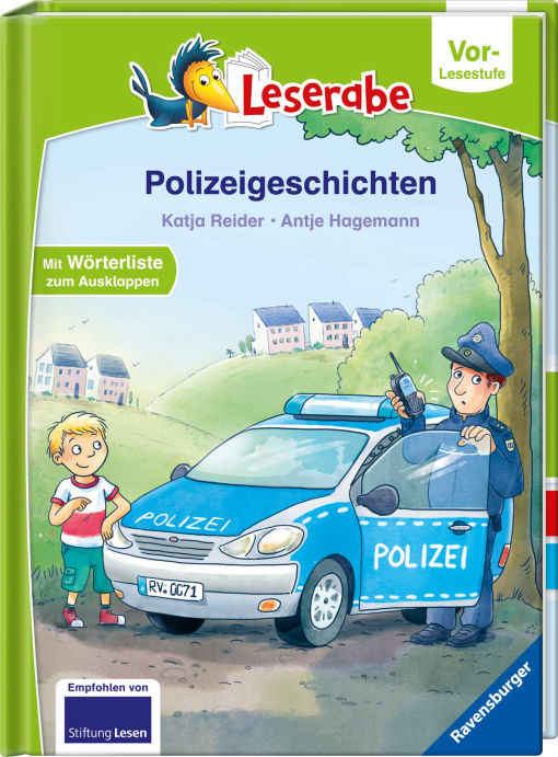 Polizeigeschichten - Leserabe ab Vorschule - Erstlesebuch für Kinder ab 5 Jahren: Mit Wörterliste zum Ausklappen (Leserabe – Vor-Lesestufe)
