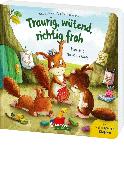 Traurig, wütend, richtig froh - das sind meine Gefühle: Bestärkendes Pappbilderbuch für Kinder ab 2 Jahren - Hilft Kindern, ihre Emotionen bewusst ... vielen großen Klappen zum Staunen und Spielen